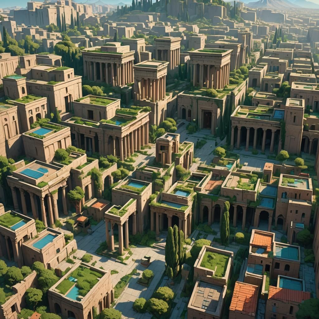 Futuristic Ancient Greek Persian Cityscape in Unreal Engine ...