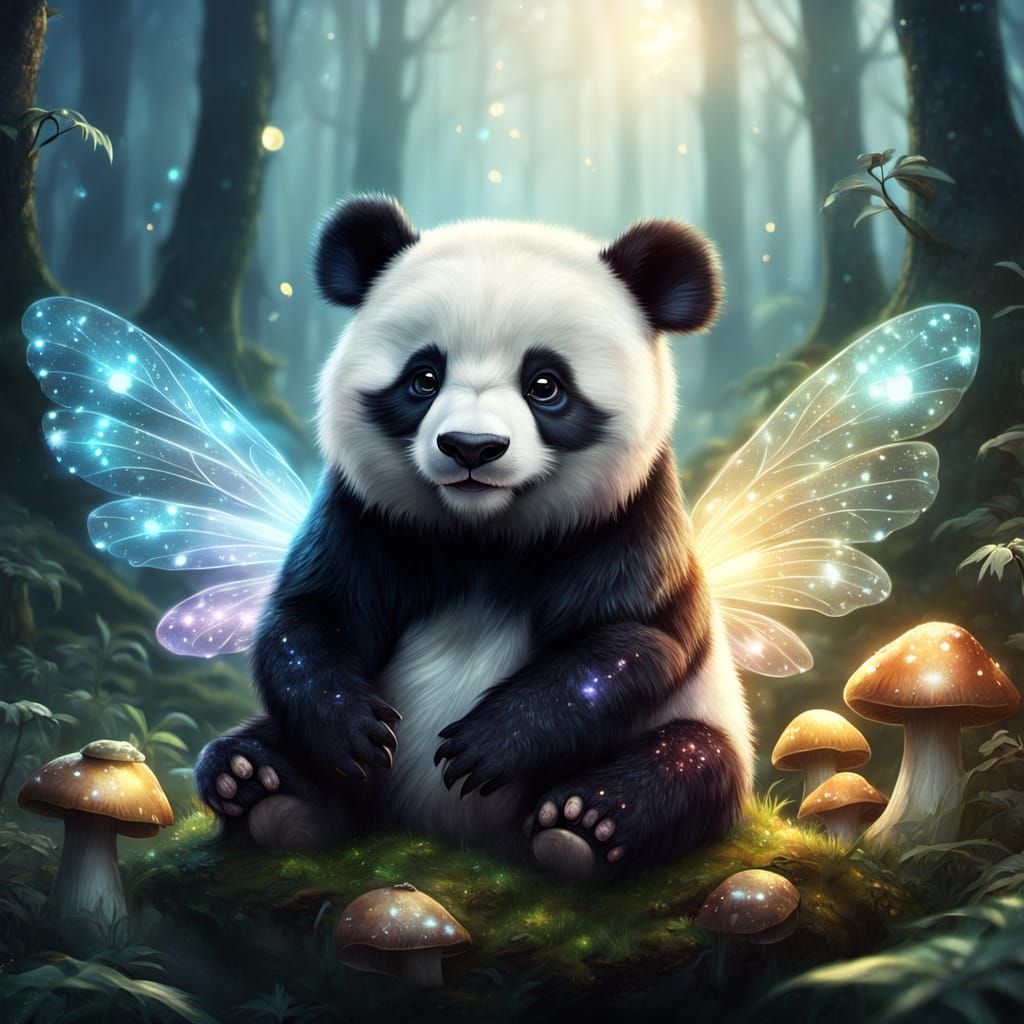 Magical fairy panda