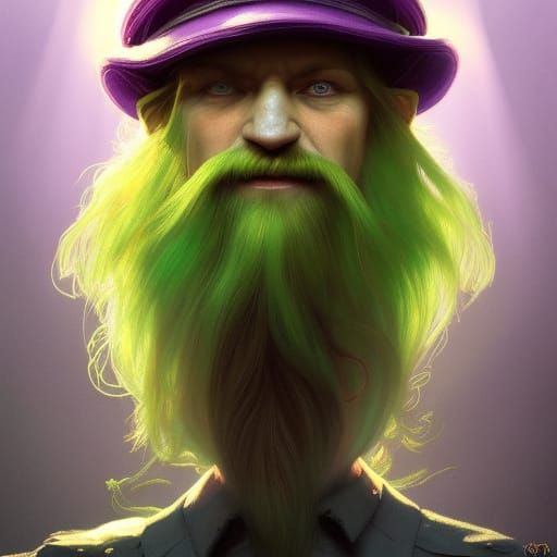 Hyperrealistic Leprechaun Portrait in Russian Fantasy Style