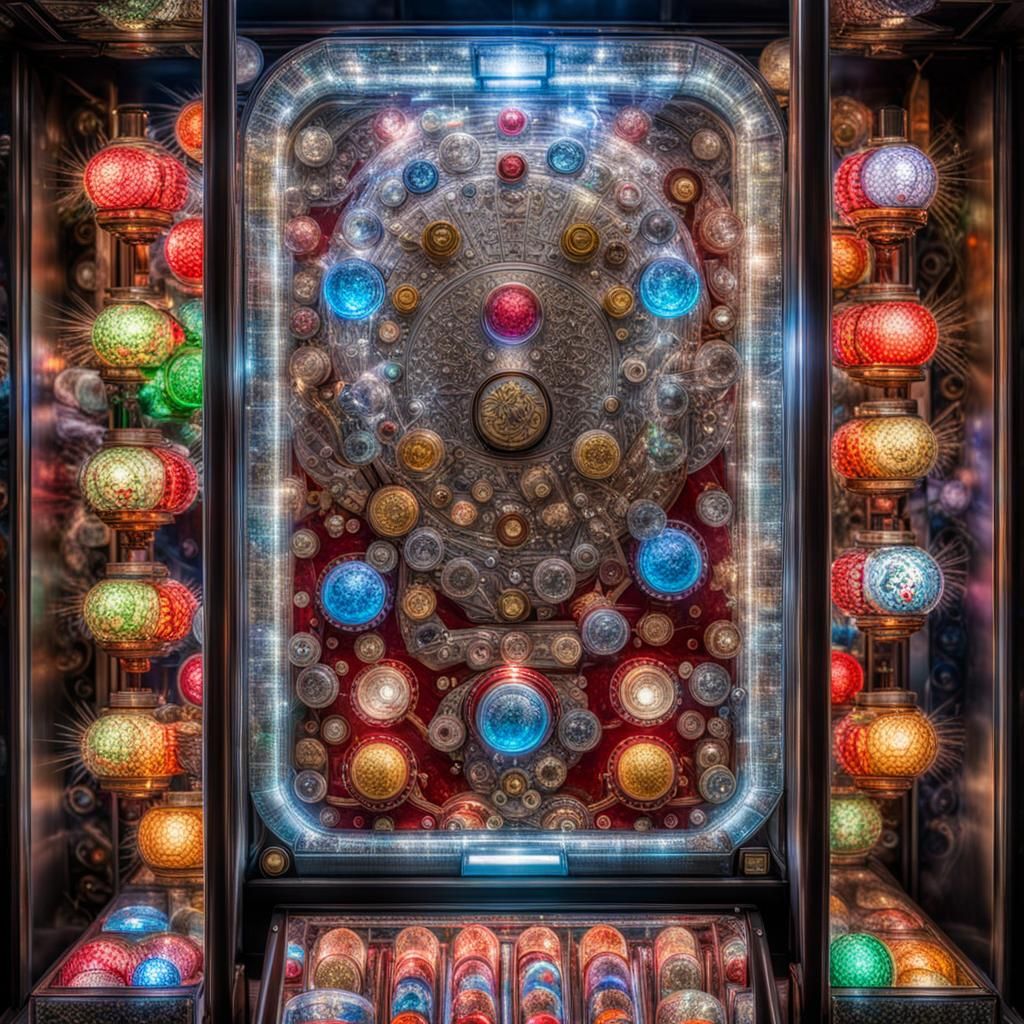 Hyperrealistic Pachinko Machine in High Definition