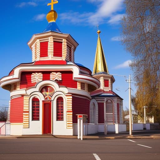 Retro Gas Station on Mars: Matte Painting