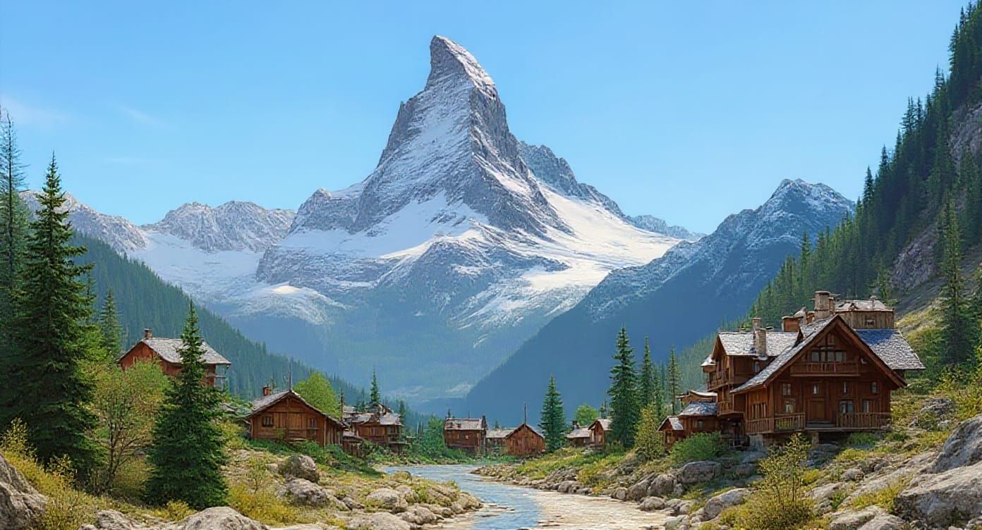 Bright Sunshine on a Summer Day with Blue Sky