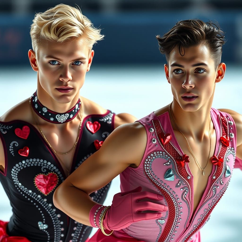 Chiseled Athletes on Ice: Valentine's Day Show