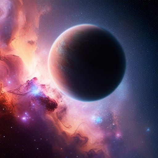 Epic Planet Drifting in Minkowski Curve Nebula