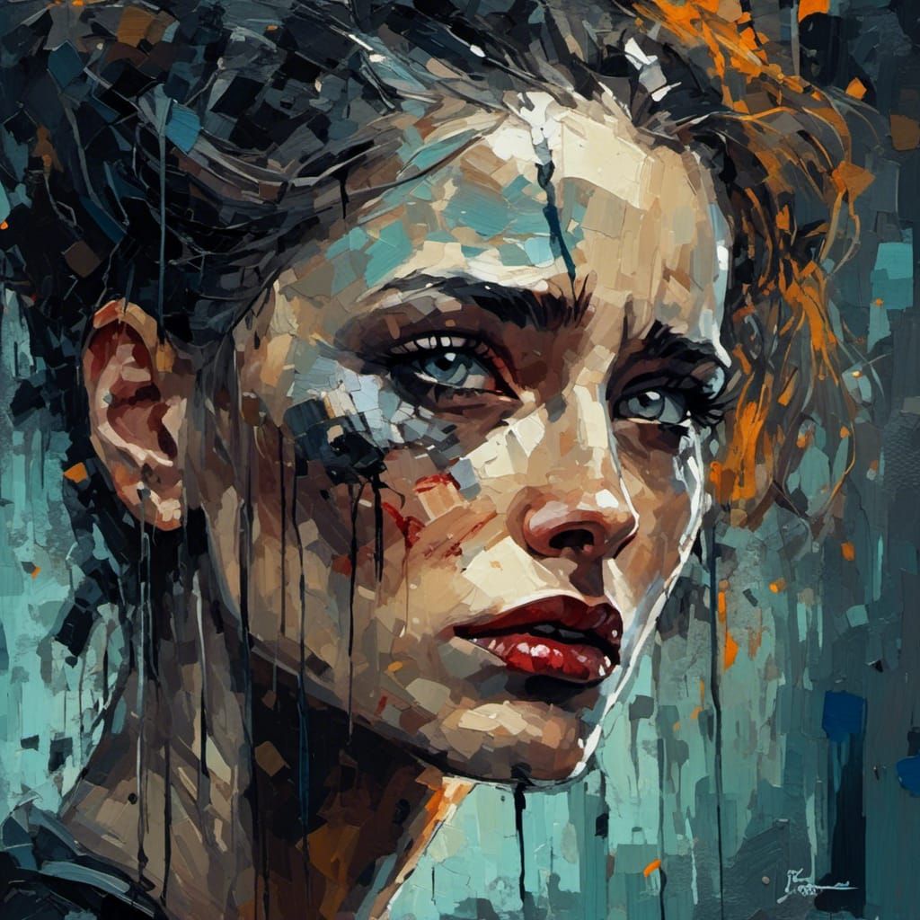 Art Deco Masterpiece in the style of Dan Mumford and Tim Bur...