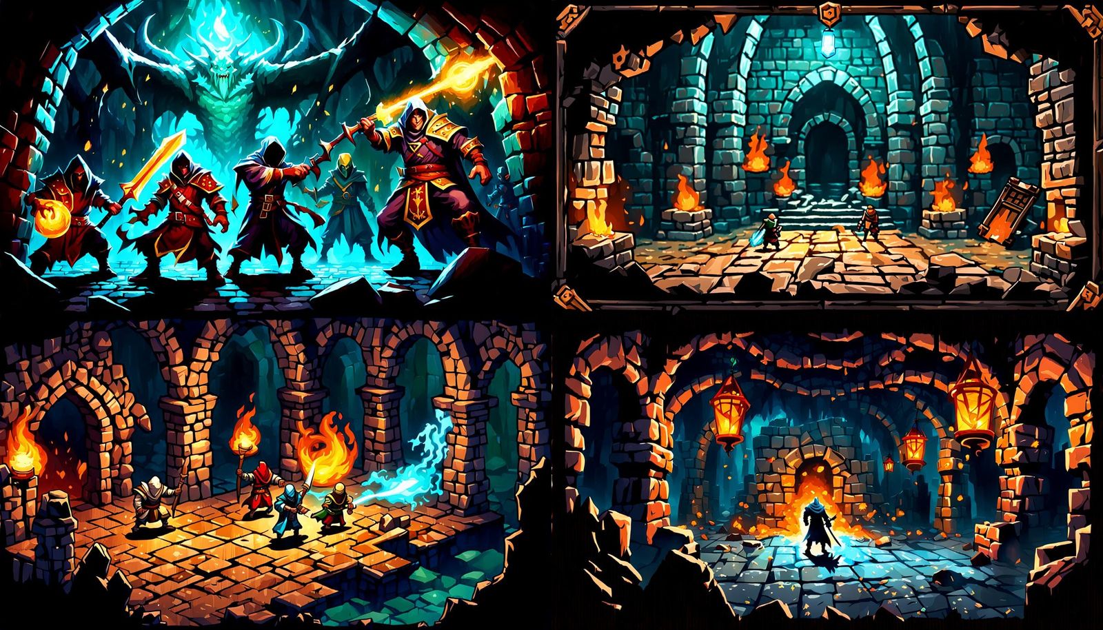 Wizards Battle Dragons in Classic Dungeon Crawler