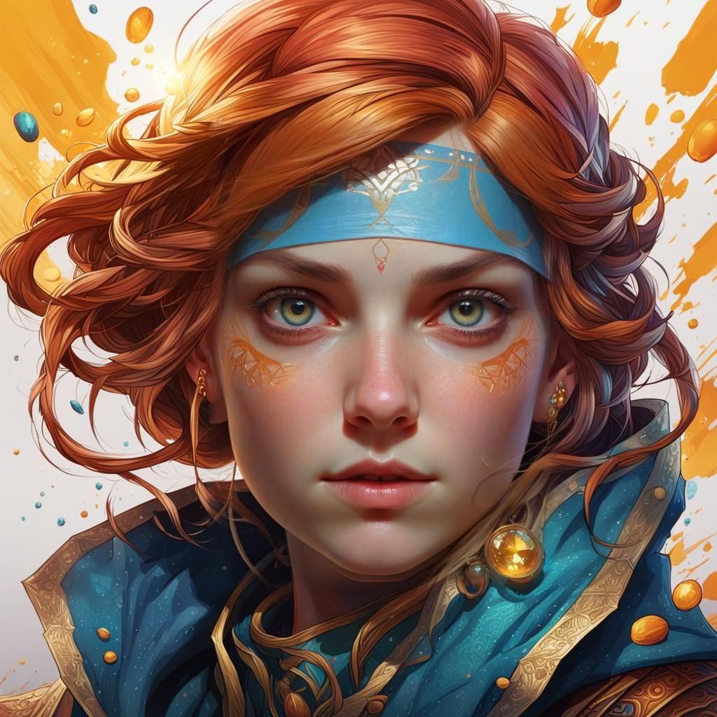 Detailed Portrait with Dynamic Lighting