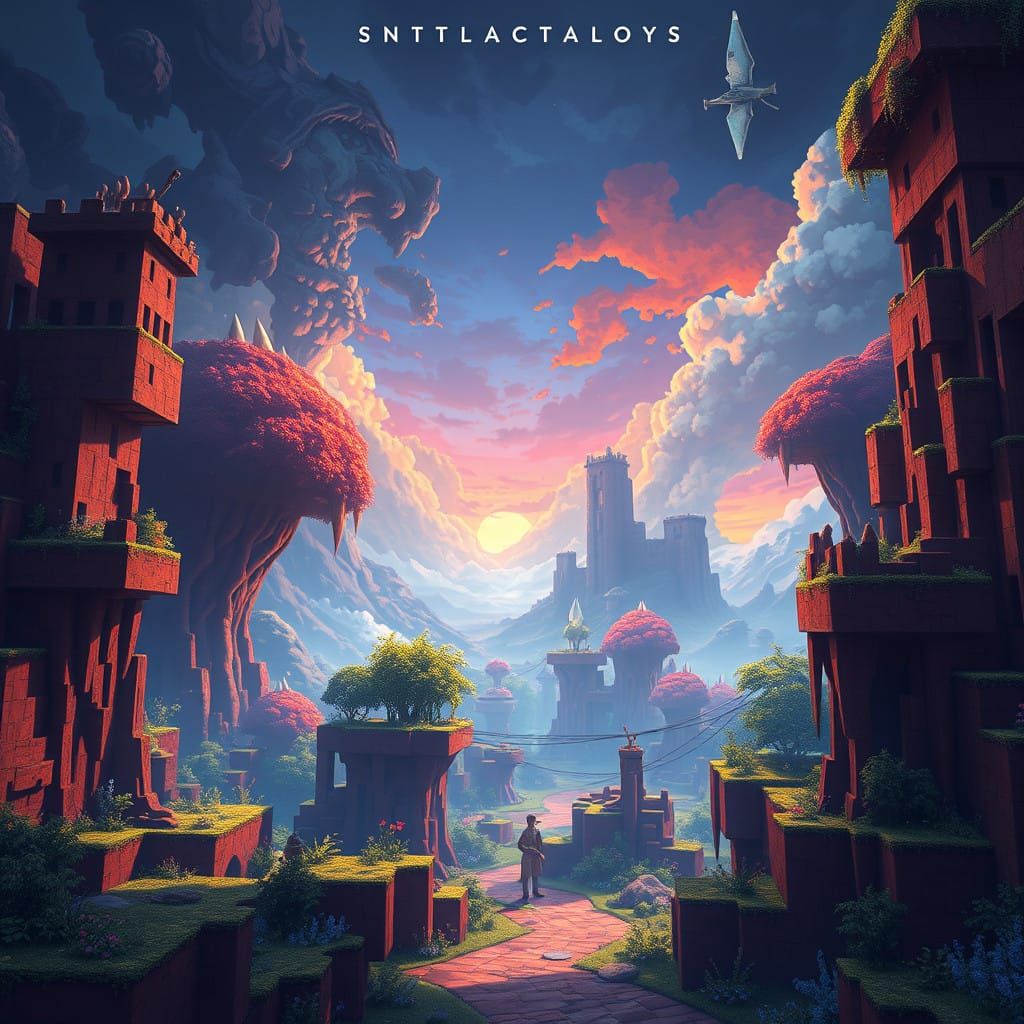 Epic Fantasy World of Wonders in Vibrant Colors