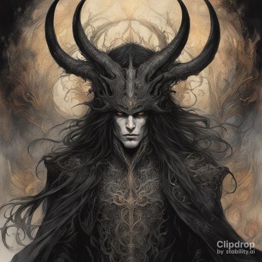 Eerie Demonic Entity Emerging from Shadow