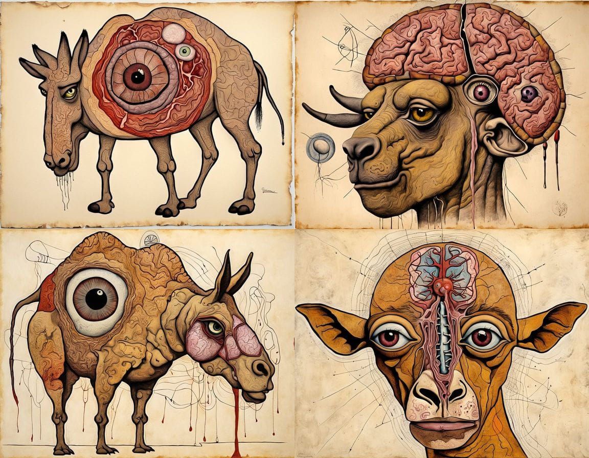 Moroccan Horror Camel Hybrid by Guayasamin and Finster