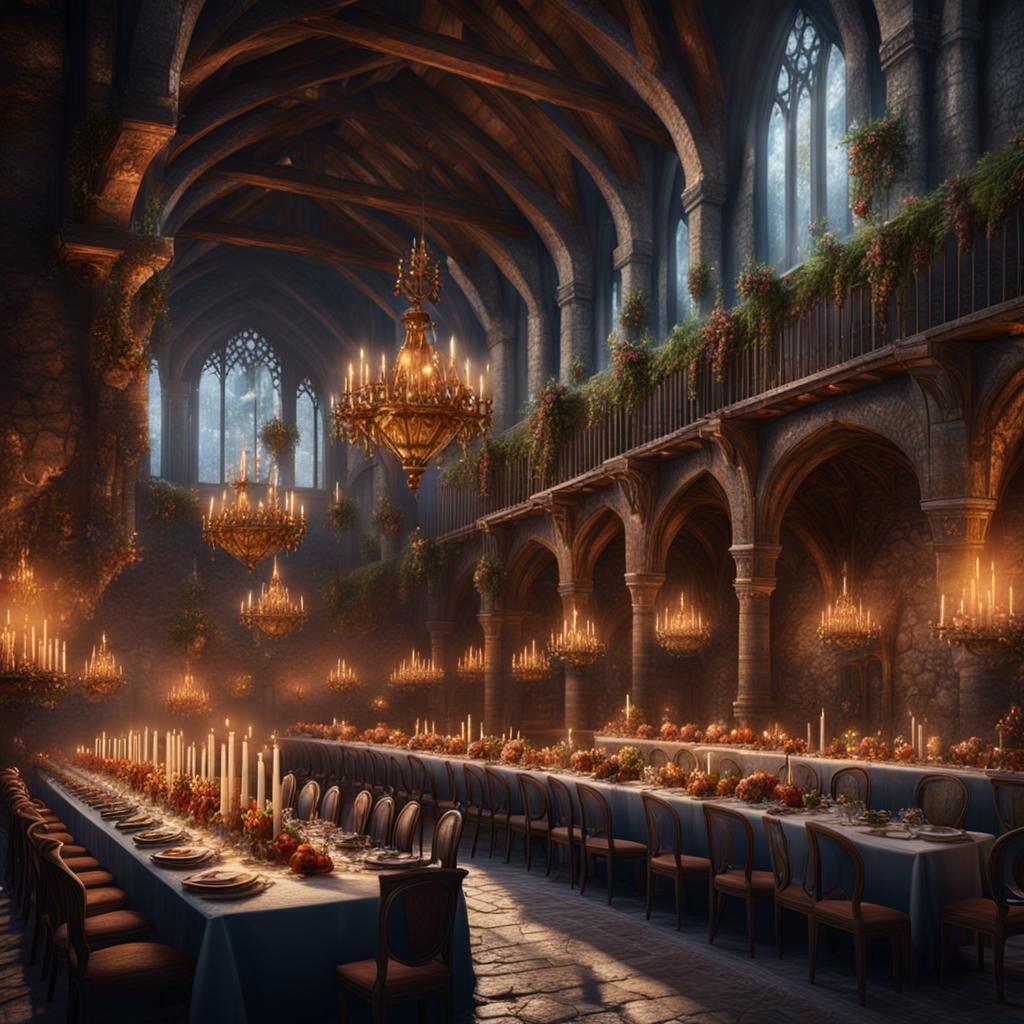 Lavish Medieval Castle Banquet in Unreal Engine