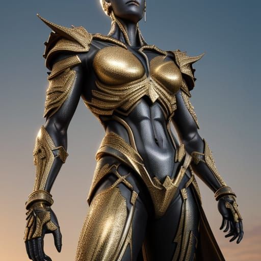 Intricate Metal Sculpture of Screws and Nails in Golden Hour