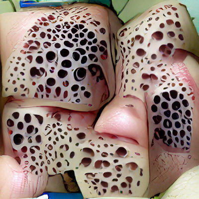 AI Generated Image of Trypophobia Pattern