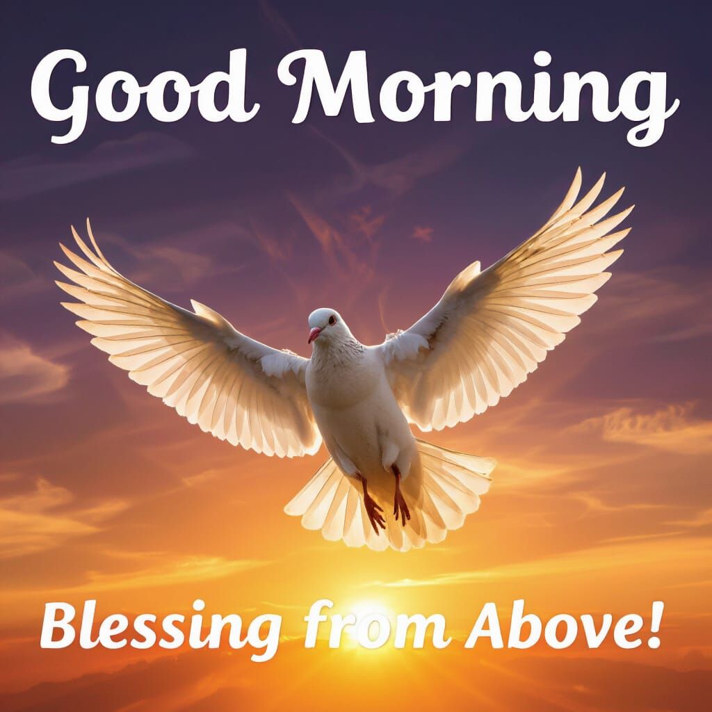 Peaceful Dove at Sunrise