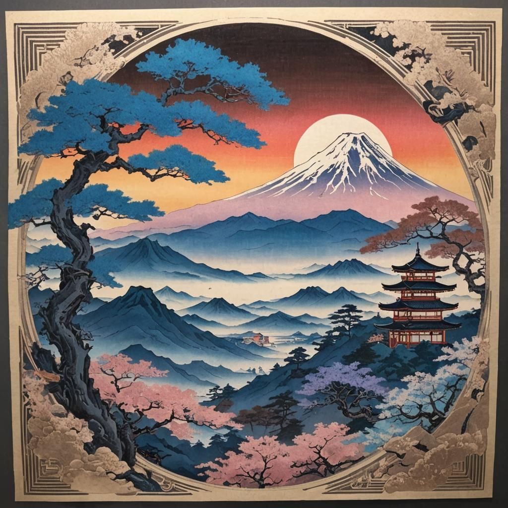 Ukiyo-e art: Dreamscape