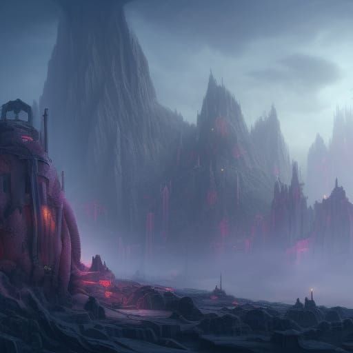 Surreal Anesthesia Dreamscape in Detailed Matte Painting