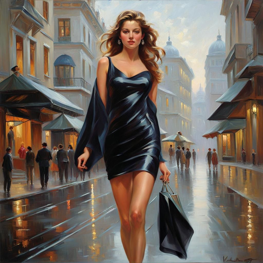 Sensual Beauty in Rain: A Romance Novel Cover