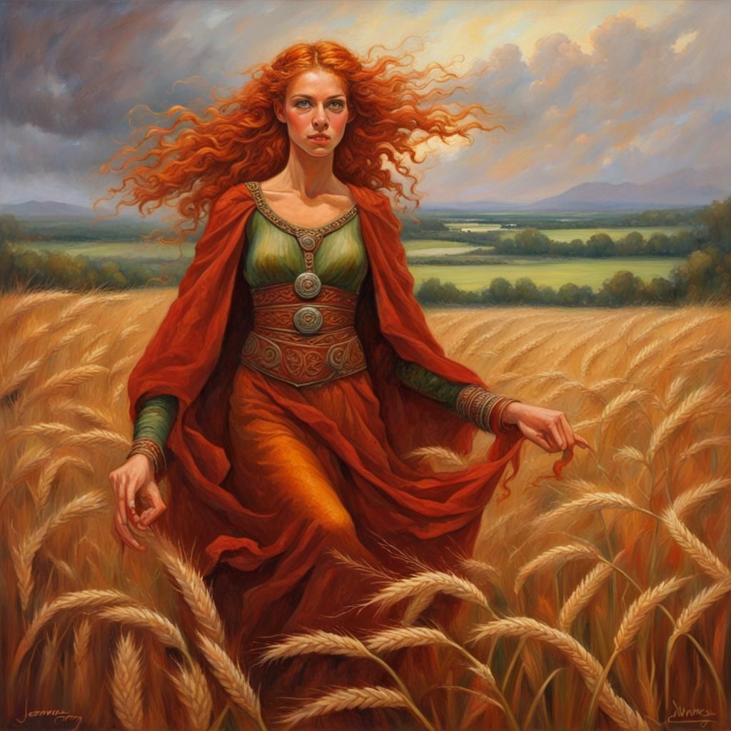 Brighid, Celtic Goddess of Fire and Harvests