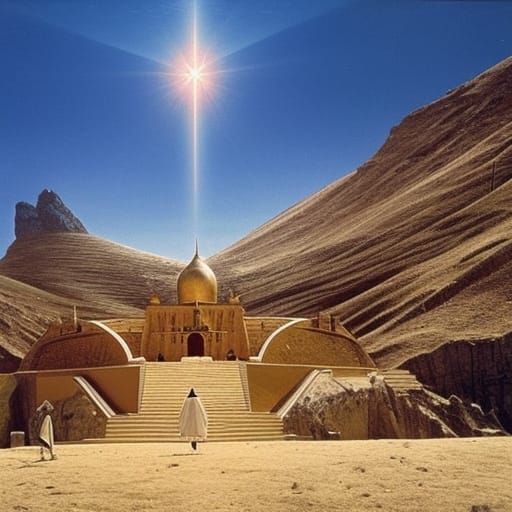Pilgrim's Ascent to a Surreal Holy Mountain