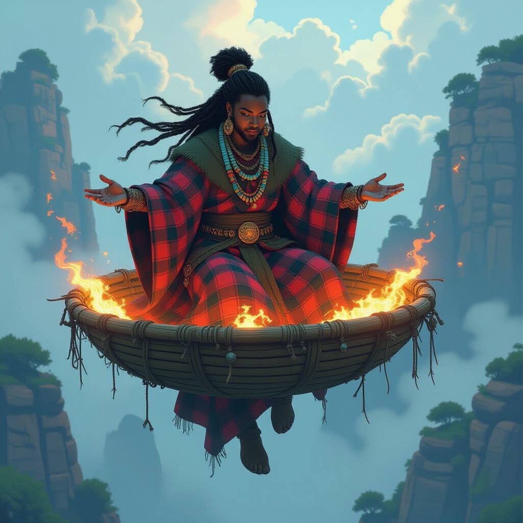 Pictish Shaman's Wakanda Arrival: An Afro-Futurist Vision