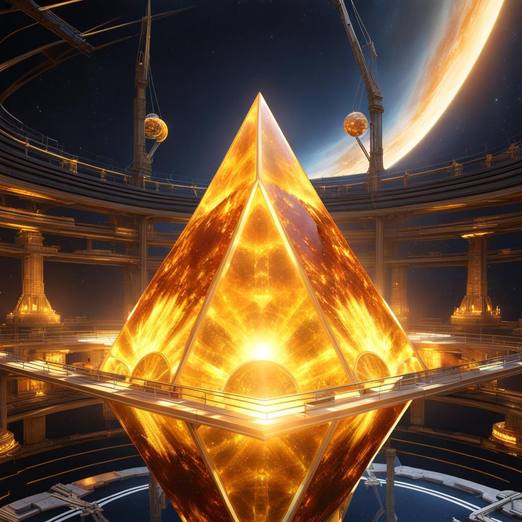 Atlantis Crystal Tower with Stargate in Unreal Engine