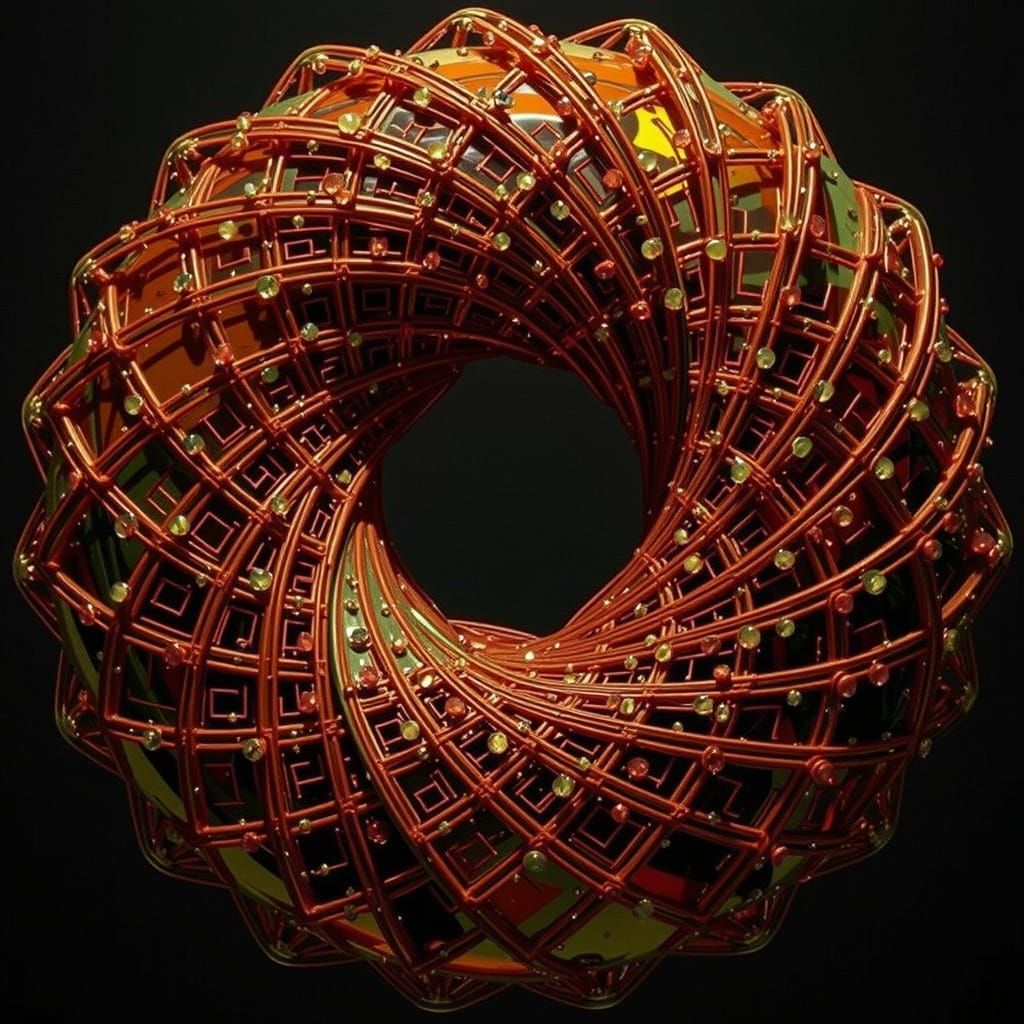 Hyperrealistic Sculpture with Vivid Illumination