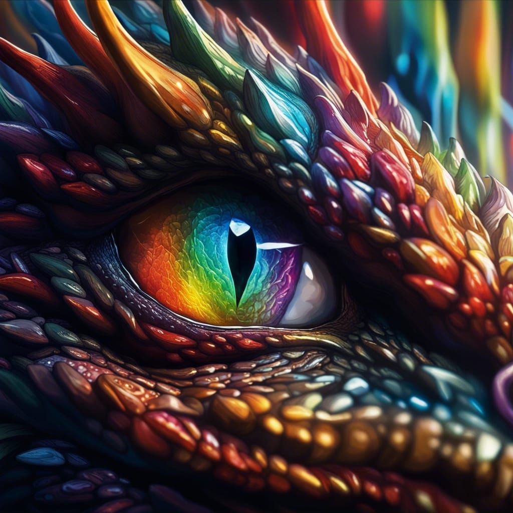 Rainbow Fire Dragon Eye, Anime Key Visual