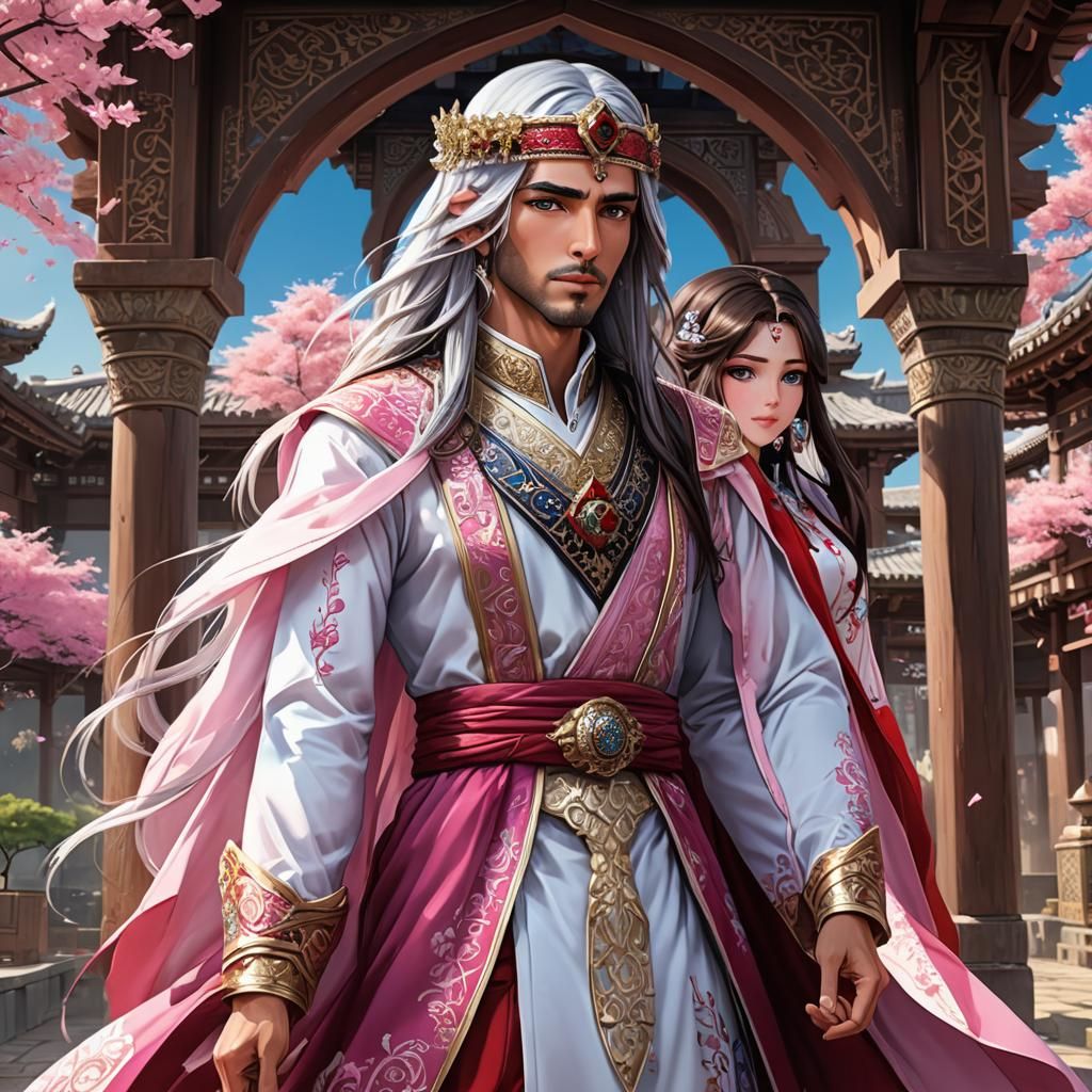 Manga Couple: Arabian Princess and Japanese Husband