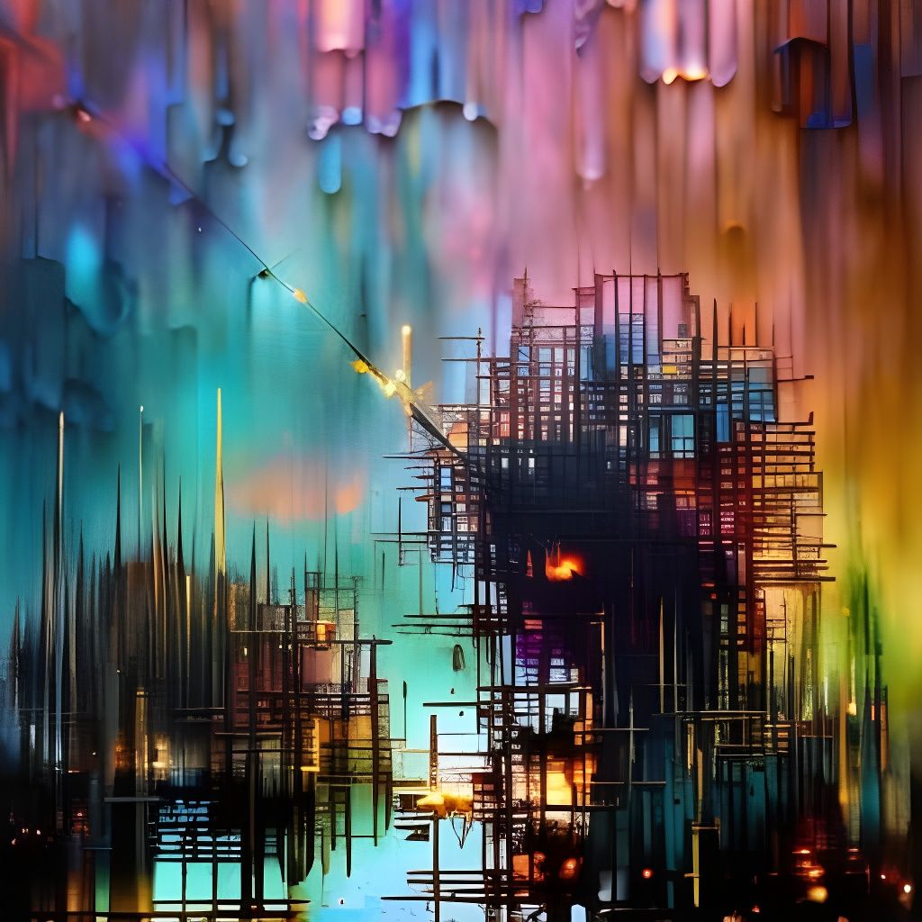 Iridescent Bioluminescent Fantasy Art in Teal, Blue and Purp...