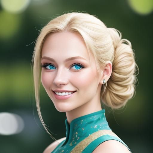 Smiling Blonde Teen in Natural Light Photography