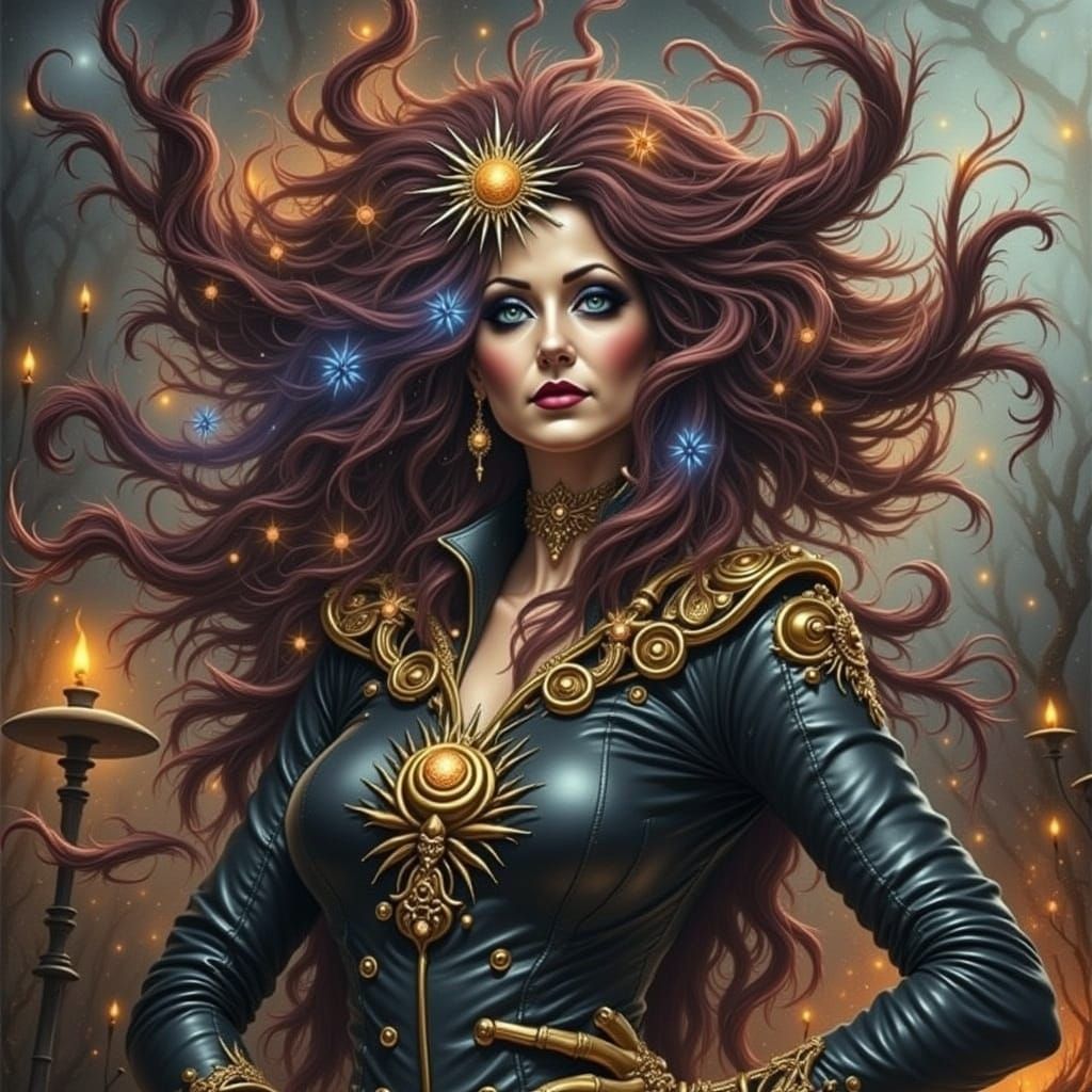 Death with Alluring Look and Mischievous Smile