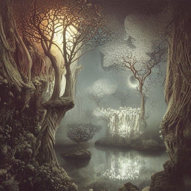 Hexagonal Fractal Trees Under Bright Stars