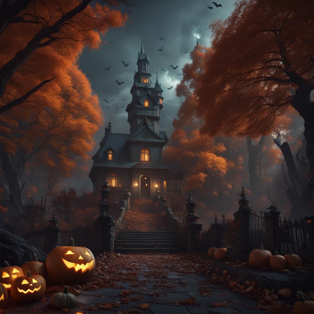Fantastical Halloween Concept Art in Deep Color