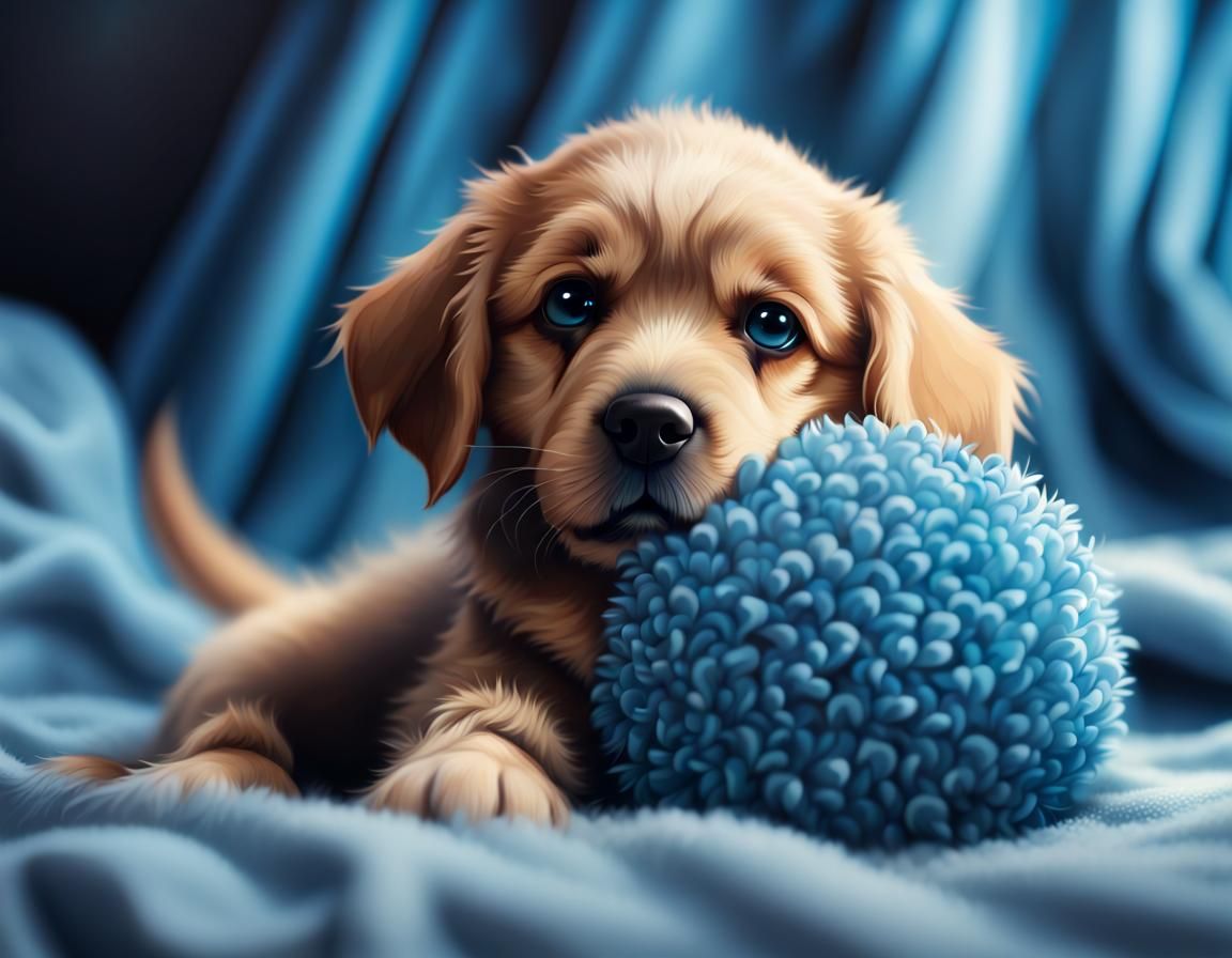 Puppy's Joy: A Blue Ball Adventure