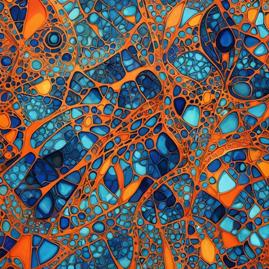 Kaleidoscopic Camouflage: Abstract Animal Art in 8K