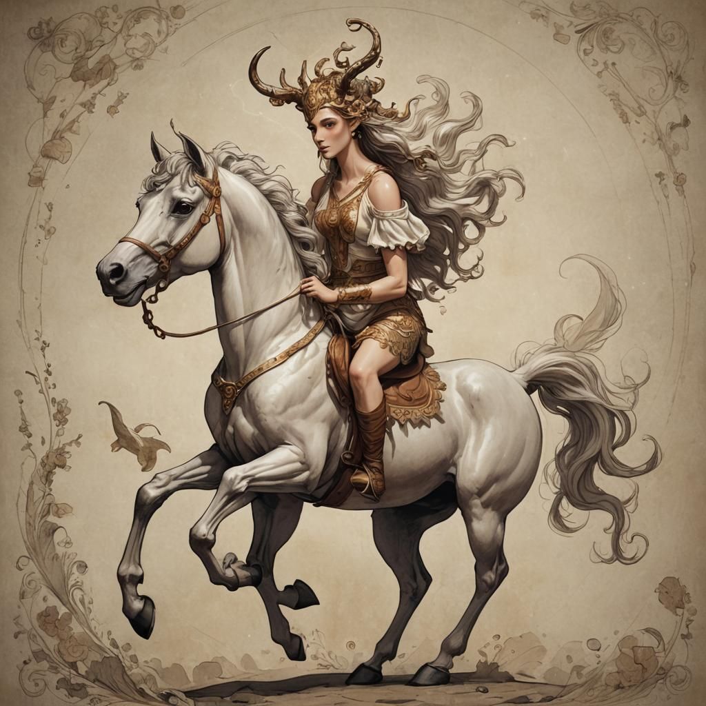 Majestic Centaur in a Forest Glade