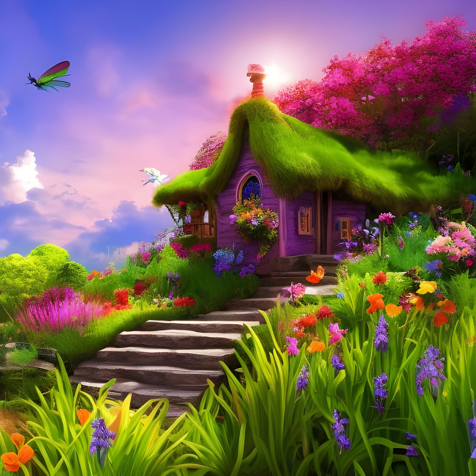 Fantasy fairy house