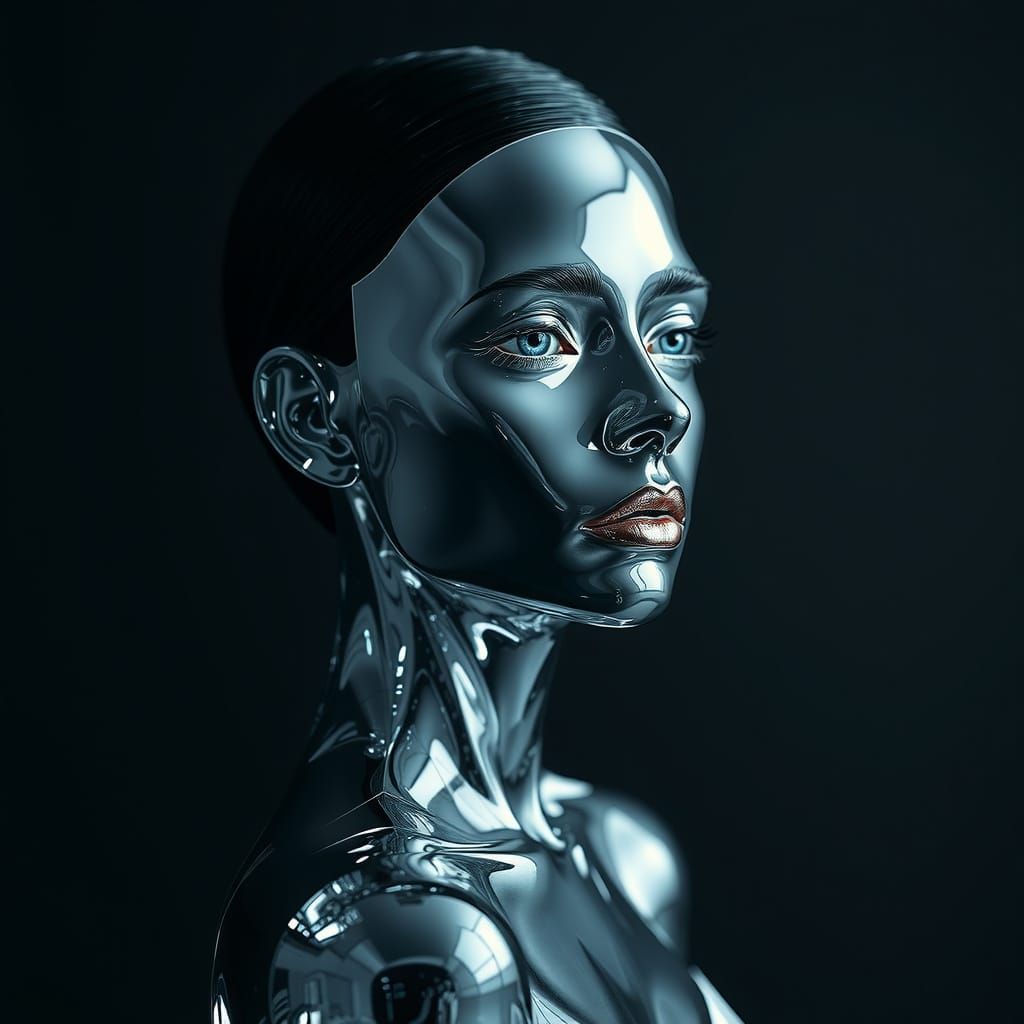 Elegant Glass Siren Reflects Kaleidoscope of Light