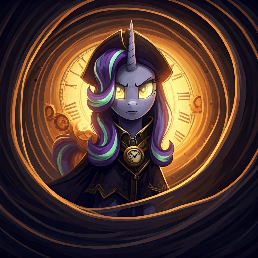 Timeless Pirate Mage Starlight Glimmer in Dark Fantasy