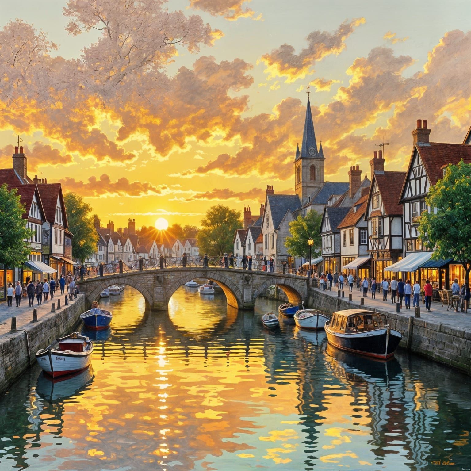 St Ives Quayside and the medieval bridge