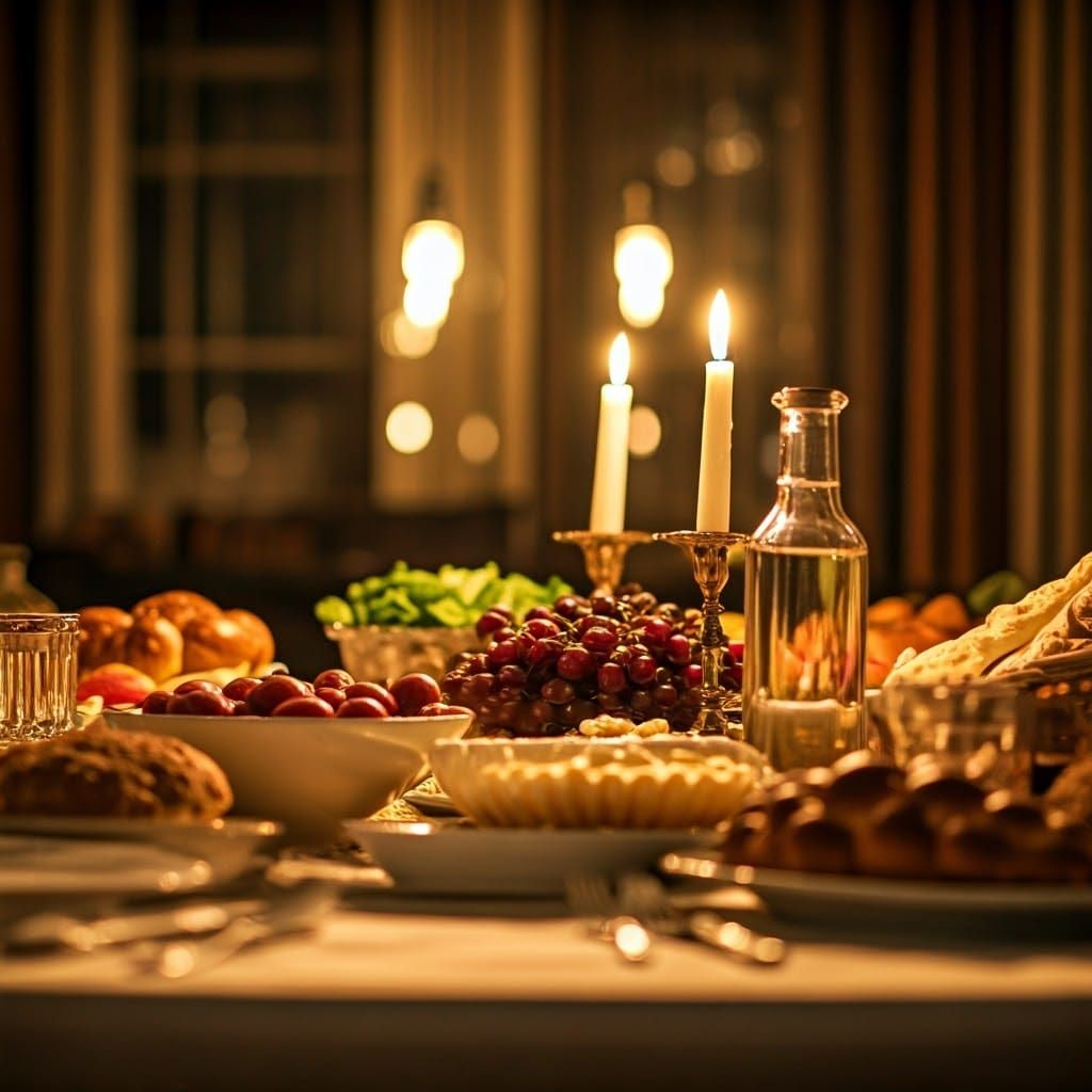 Family Gathering in Traditional Jewish Style