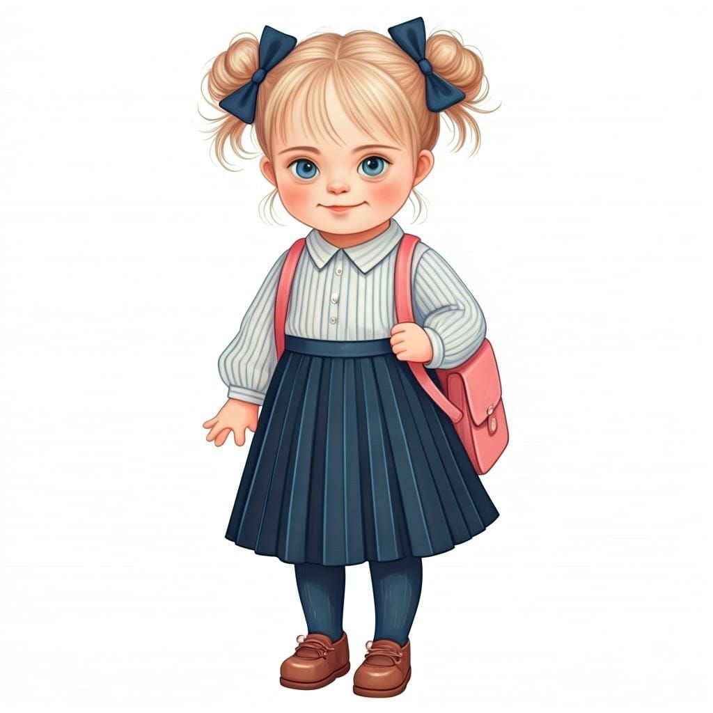 A lovely girl with Down syndrome is going to first grade!