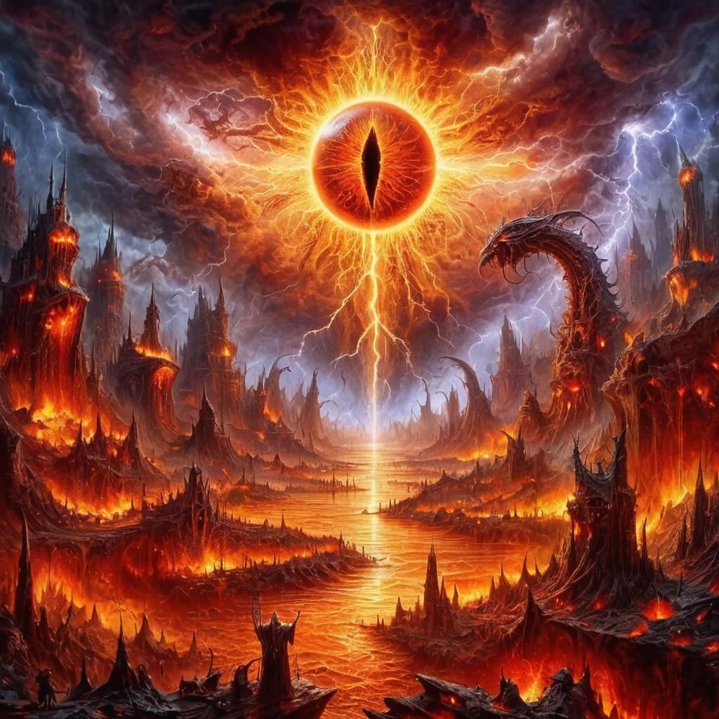 Apocalyptic Gothic Eye in Lovecraftian Inferno