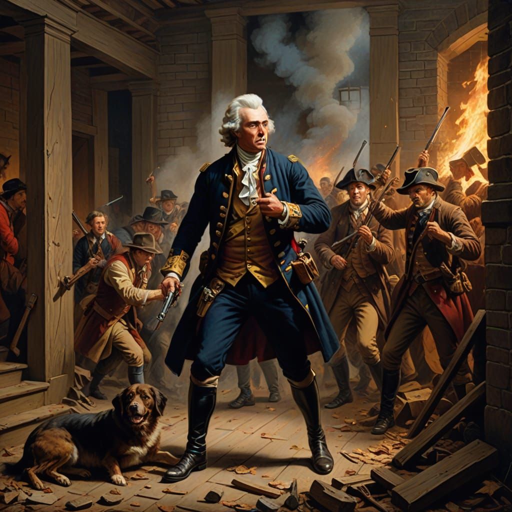 Colonial Patriot Defends Home with Flair, Armed with Musket ...