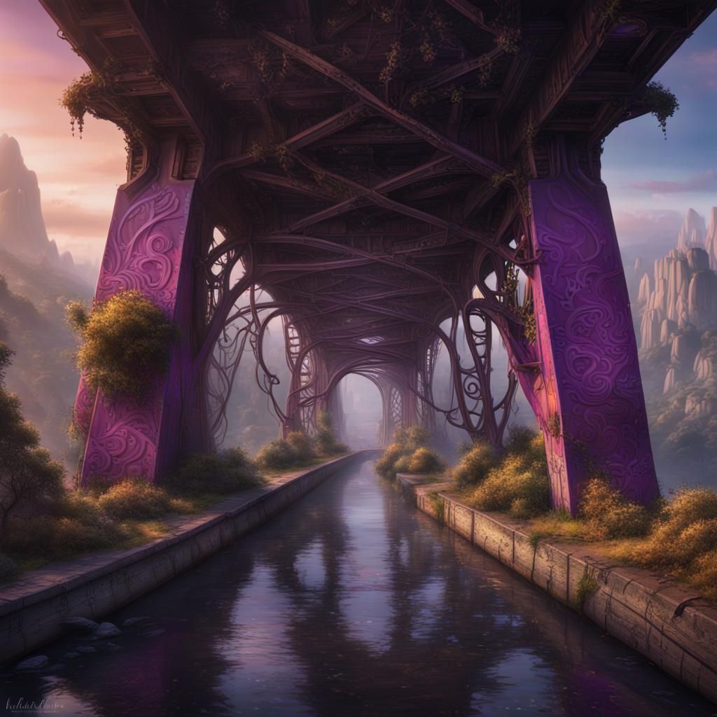 Prince in Graffiti Bridge: Detailed Matte Painting