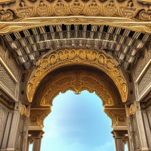 Naboo Royal Palace Architecture in Digital Painting