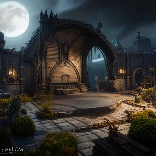 Cursed Heirloom: Detailed Matte Painting in Deep Color