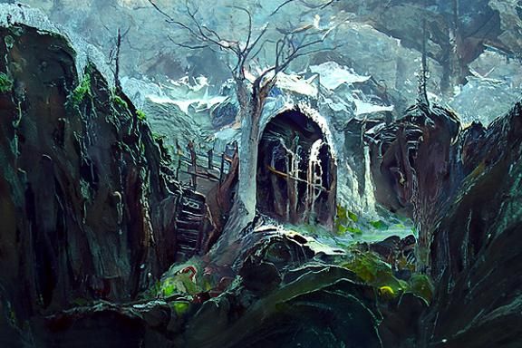 Sinister Cliffside Forest Dungeon Entrance