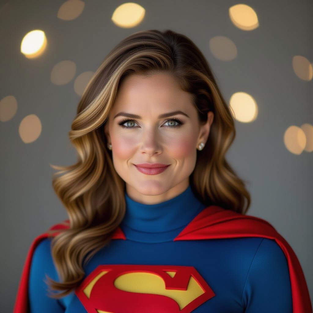 Superhero Portrait in Vibrant Colors