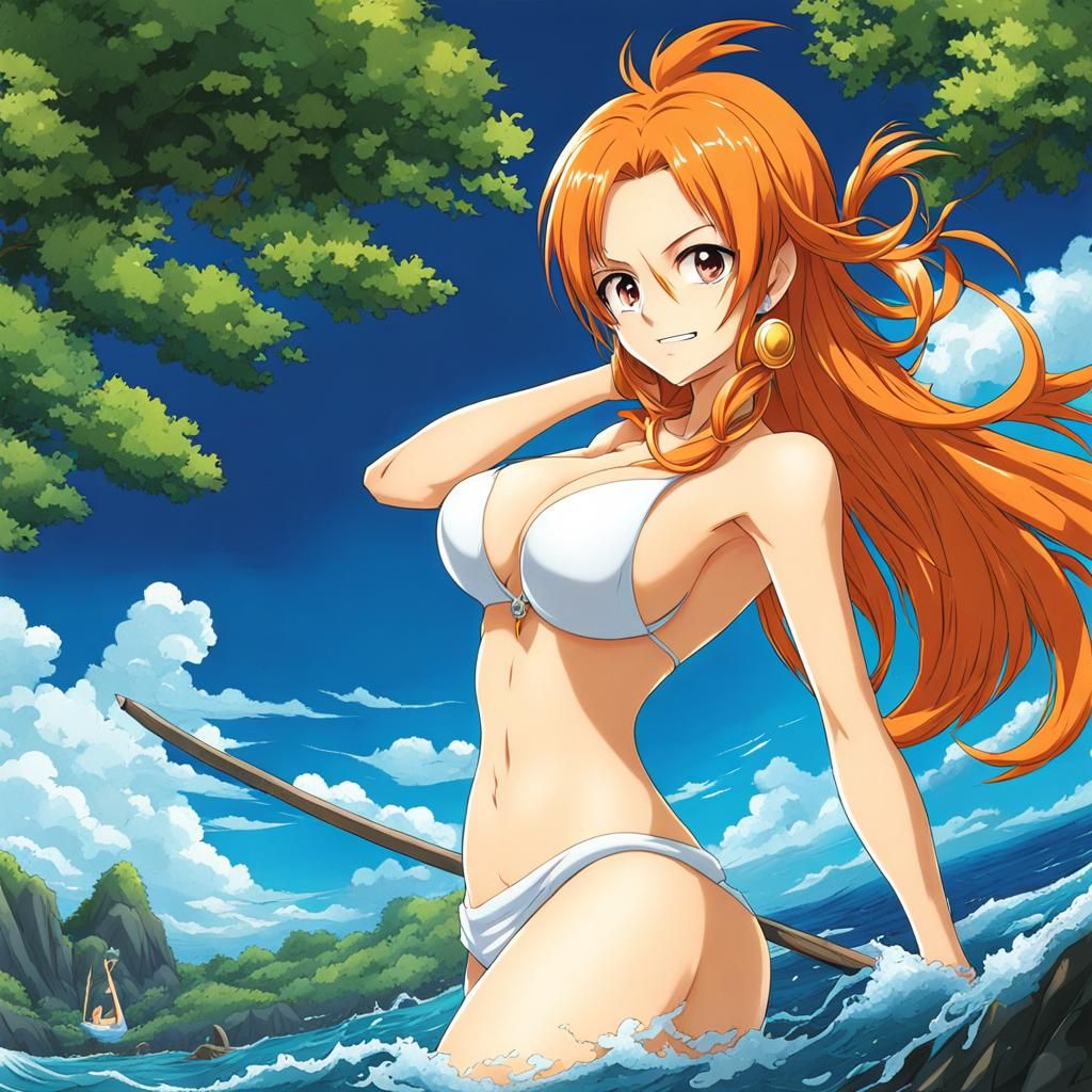 Anime Manga Girl in Key Visual Style